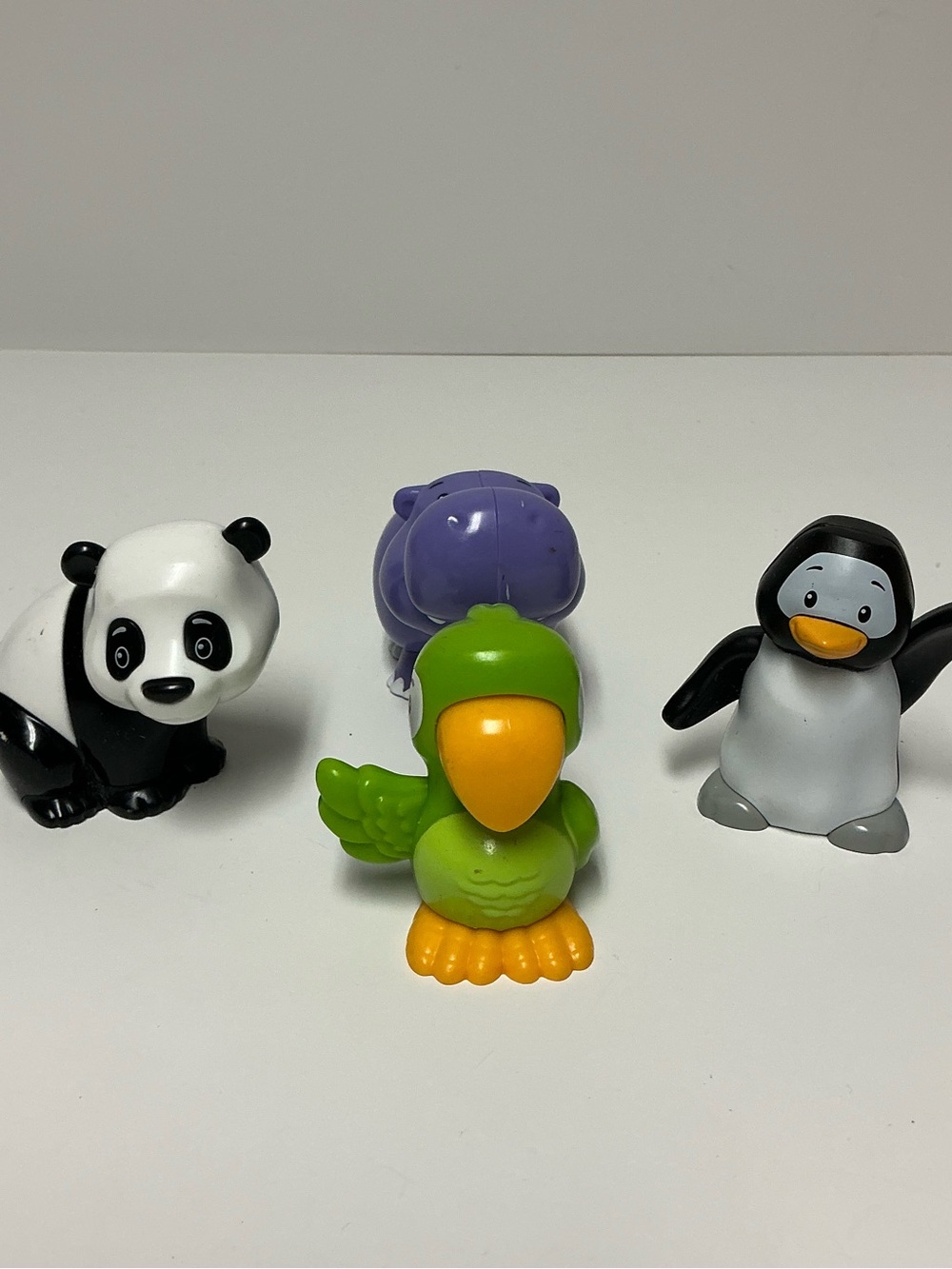 Fisher-Price Little People Modern Animals Lot- Panda, Penguin, Hippo & Bird